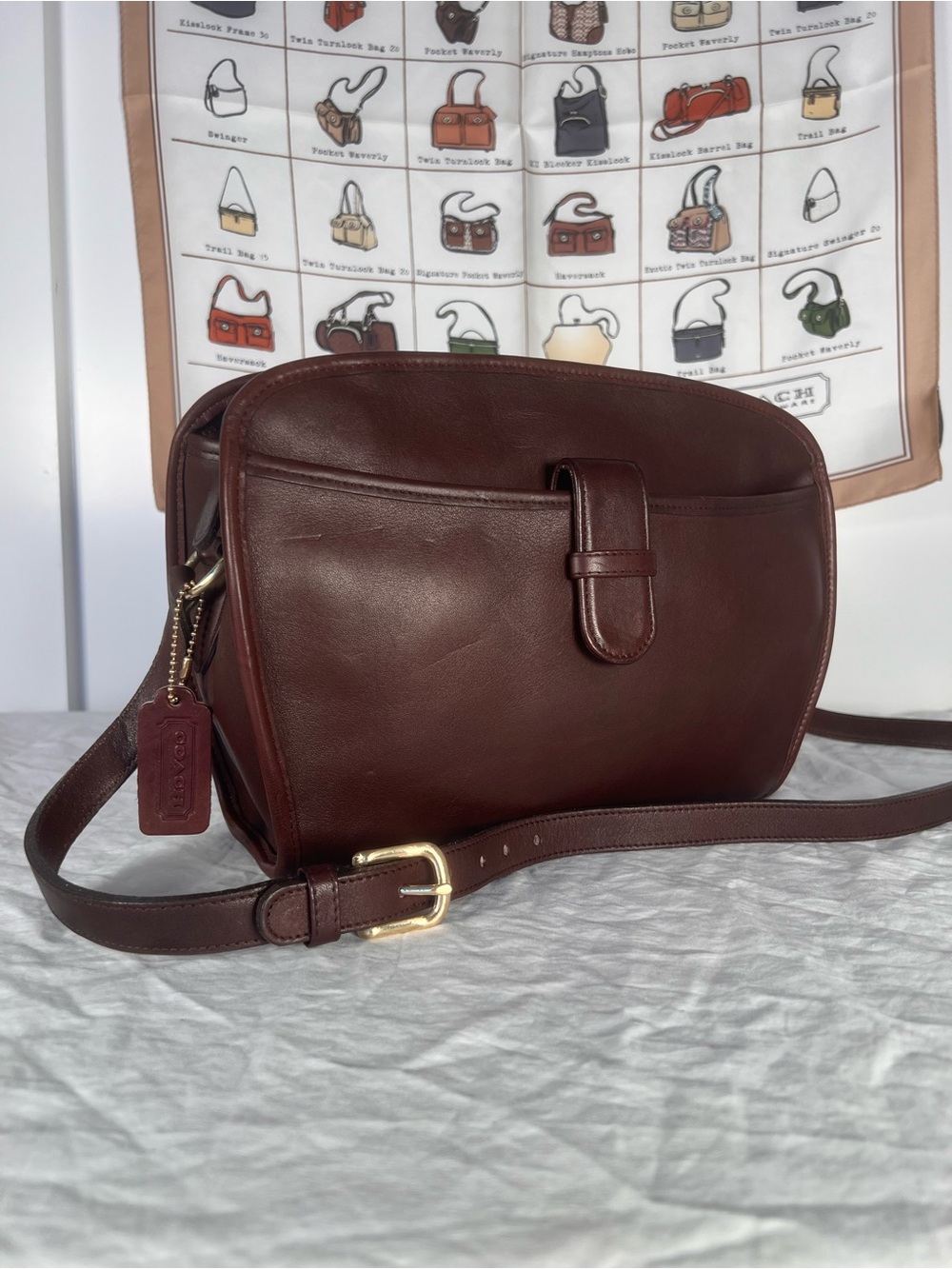 Vintage Coach Brighton Bag 9895 Mahogany Glove Tanned Leather